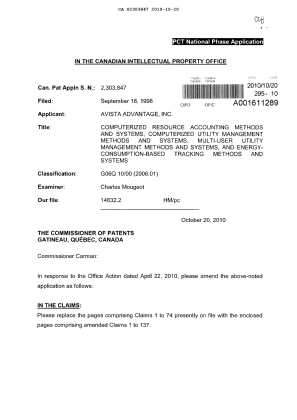 Document de brevet canadien 2303847. Poursuite-Amendment 20101020. Image 1 de 32