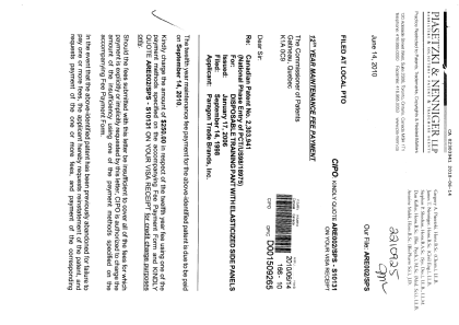 Canadian Patent Document 2303941. Fees 20100614. Image 1 of 2