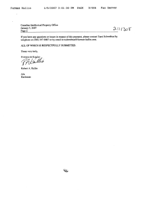 Canadian Patent Document 2304412. Fees 20070105. Image 2 of 4