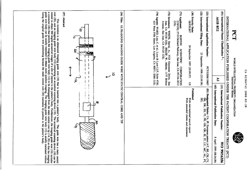 Document de brevet canadien 2304742. Abrégé 20000328. Image 1 de 1