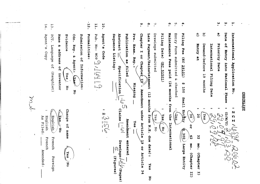 Document de brevet canadien 2304819. PCT 19991227. Image 1 de 13
