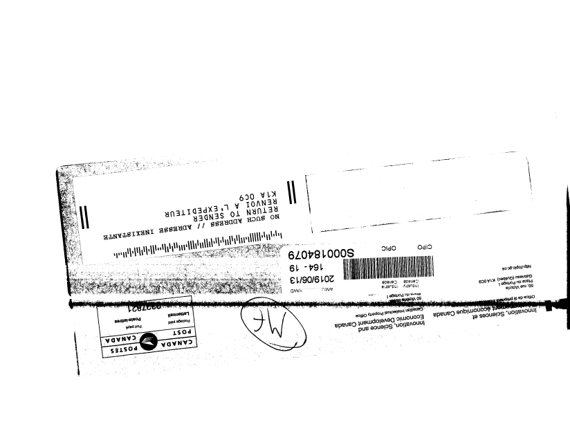Document de brevet canadien 2305605. Correspondance 20181213. Image 2 de 2