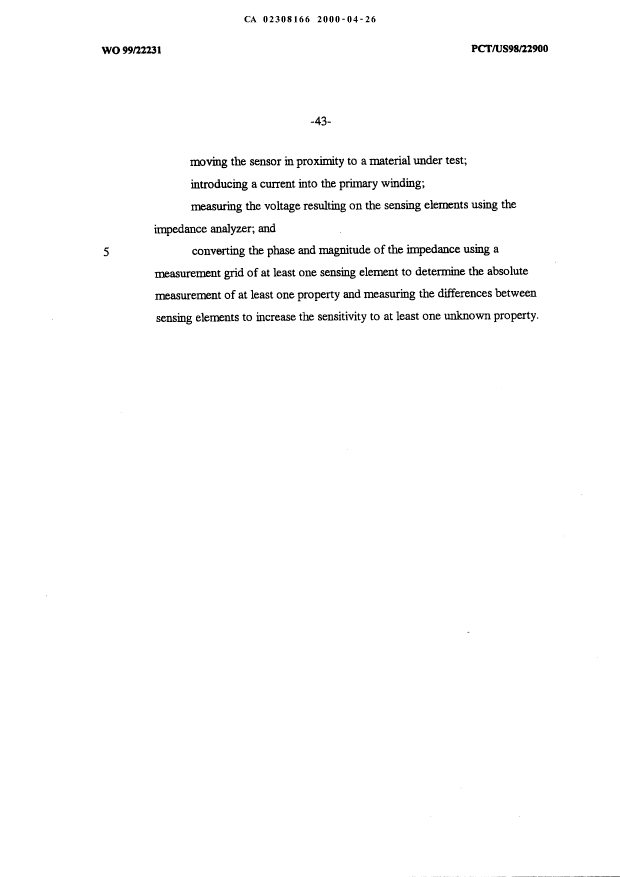 Document de brevet canadien 2308166. Revendications 20000426. Image 10 de 10