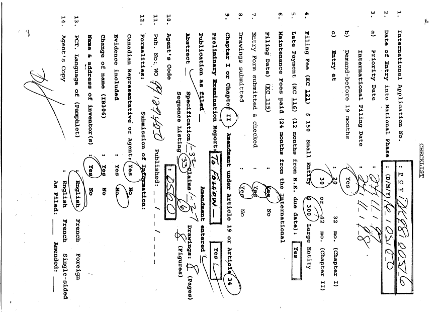 Document de brevet canadien 2310316. PCT 20000516. Image 1 de 16