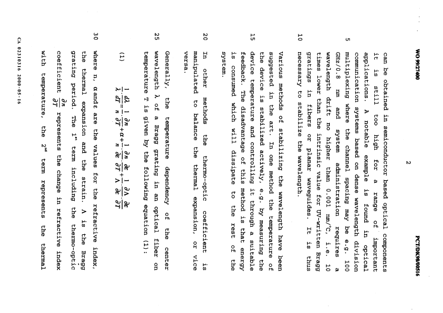 Canadian Patent Document 2310316. Description 20060726. Image 2 of 34