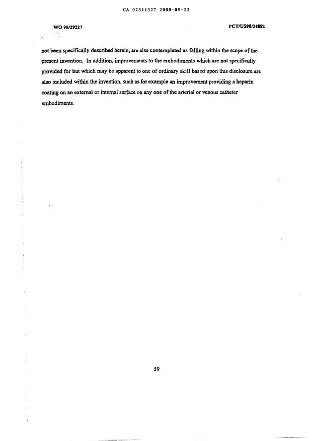 Document de brevet canadien 2311327. Description 20000523. Image 59 de 59