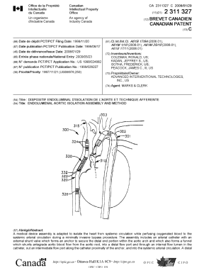 Document de brevet canadien 2311327. Page couverture 20080108. Image 1 de 2