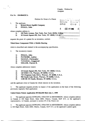 Document de brevet canadien 2311868. Cession 19991216. Image 2 de 10