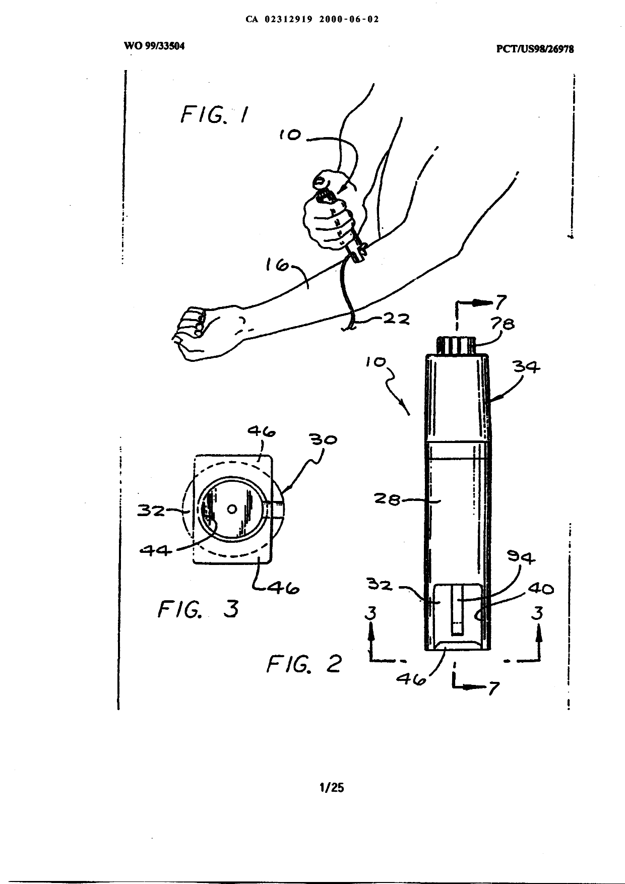 Canadian Patent Document 2312919. Drawings 20000602. Image 1 of 25