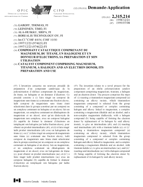 Document de brevet canadien 2315214. Page couverture 20000915. Image 1 de 1