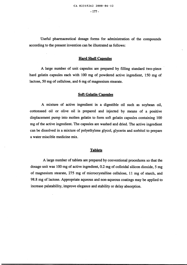 Canadian Patent Document 2315262. Description 20031124. Image 177 of 178