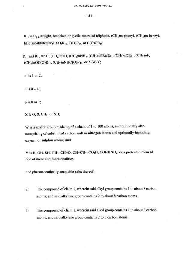 Canadian Patent Document 2315262. Prosecution-Amendment 20060411. Image 3 of 4