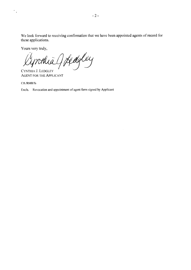 Document de brevet canadien 2316949. Correspondance 20071227. Image 2 de 4