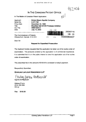Document de brevet canadien 2317736. Poursuite-Amendment 20021216. Image 1 de 1