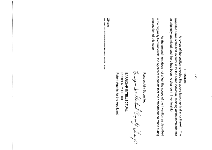 Canadian Patent Document 2321671. Correspondence 20001219. Image 2 of 2
