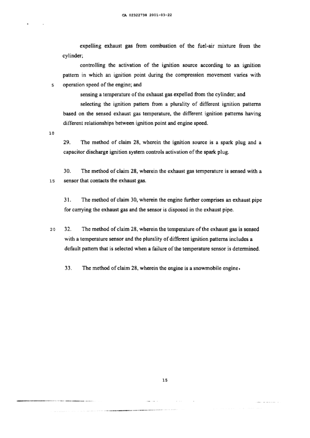 Document de brevet canadien 2322738. Revendications 20010322. Image 6 de 6