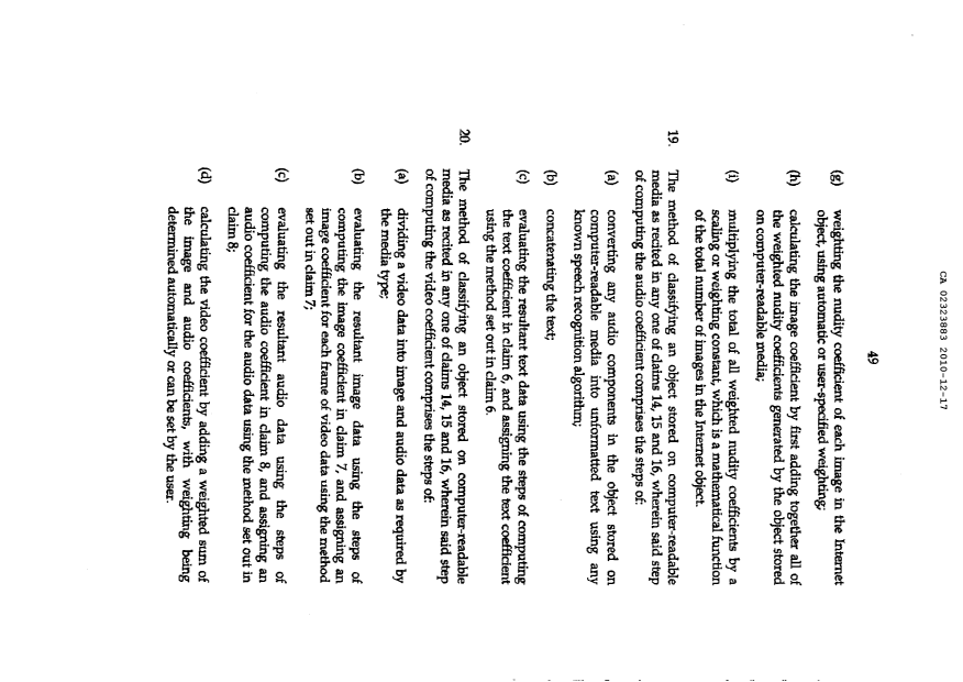 Document de brevet canadien 2323883. Revendications 20101217. Image 9 de 9