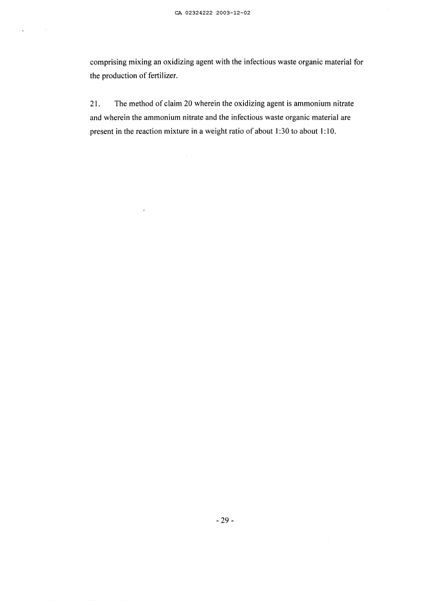 Document de brevet canadien 2324222. Poursuite-Amendment 20031202. Image 8 de 8
