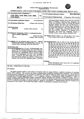 Document de brevet canadien 2324226. Abrégé 20000918. Image 1 de 1