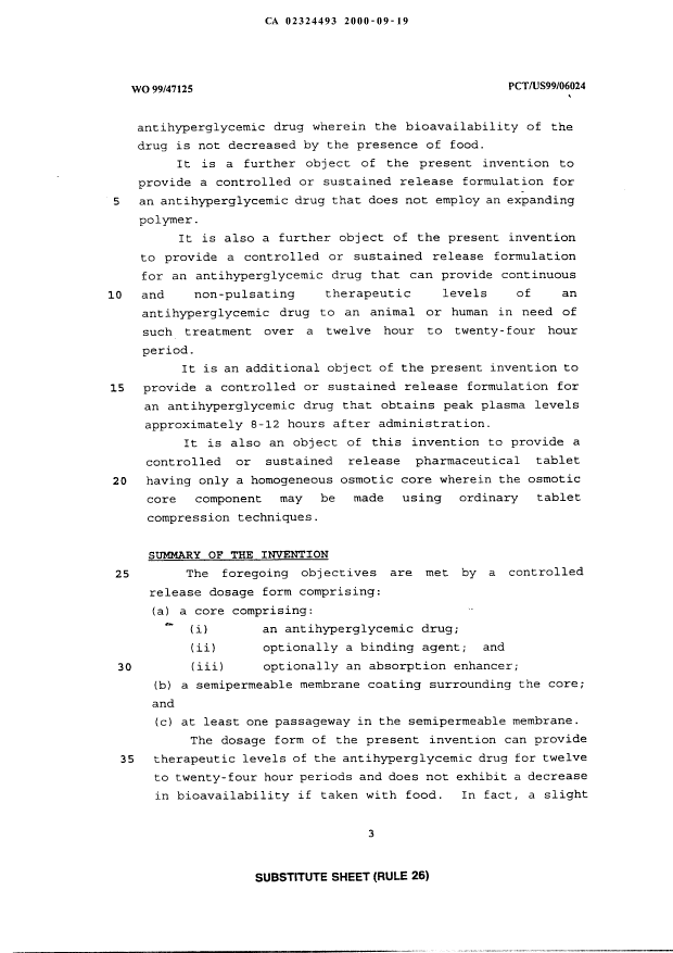 Canadian Patent Document 2324493. Description 20031124. Image 3 of 19