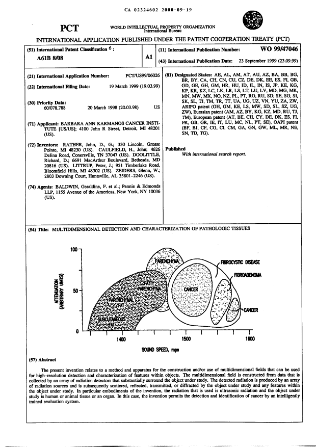 Canadian Patent Document 2324602. Abstract 20000919. Image 1 of 1