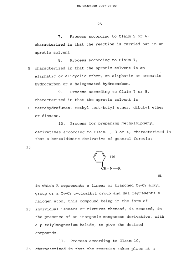 Document de brevet canadien 2325000. Revendications 20070322. Image 2 de 6