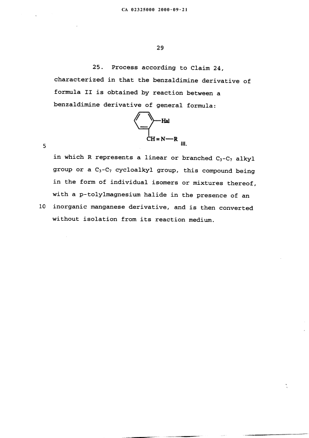 Document de brevet canadien 2325000. Revendications 20070322. Image 6 de 6