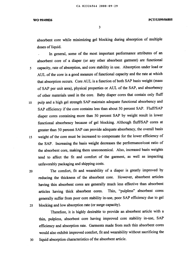 Canadian Patent Document 2326564. Description 20061003. Image 3 of 48