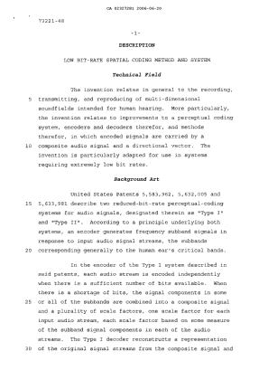 Canadian Patent Document 2327281. Description 20060620. Image 1 of 38