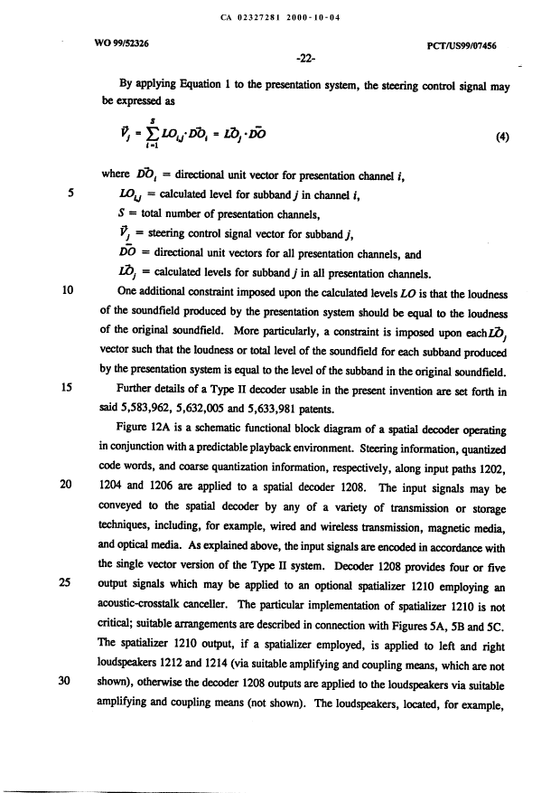 Canadian Patent Document 2327281. Description 20060620. Image 37 of 38
