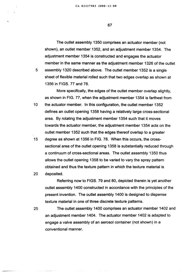 Canadian Patent Document 2327903. Description 20001208. Image 67 of 69