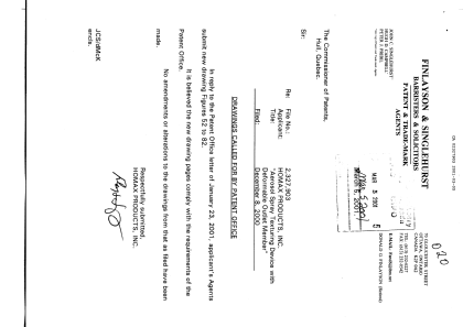 Canadian Patent Document 2327903. Correspondence 20010305. Image 1 of 10