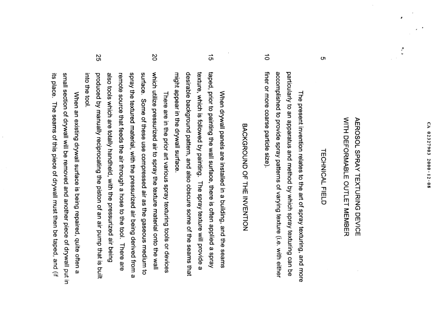 Canadian Patent Document 2327903. Description 20101215. Image 1 of 71