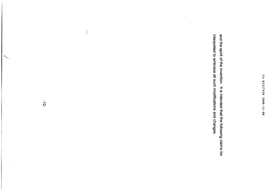 Canadian Patent Document 2327920. Description 20001208. Image 12 of 12