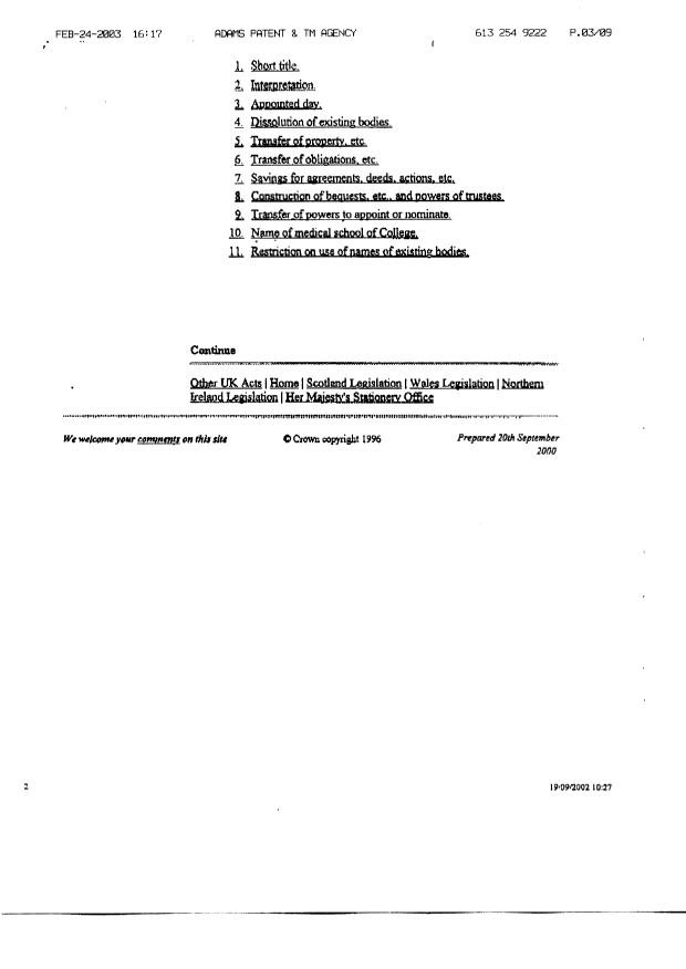 Document de brevet canadien 2328503. Cession 20030224. Image 3 de 9