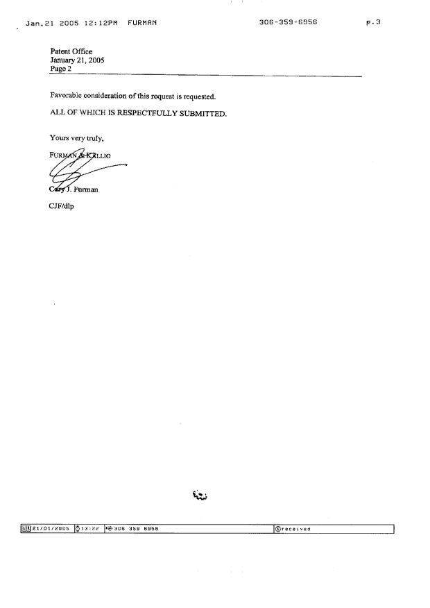 Document de brevet canadien 2329278. Poursuite-Amendment 20050121. Image 2 de 3