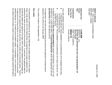 Document de brevet canadien 2329598. Poursuite-Amendment 20081229. Image 1 de 4