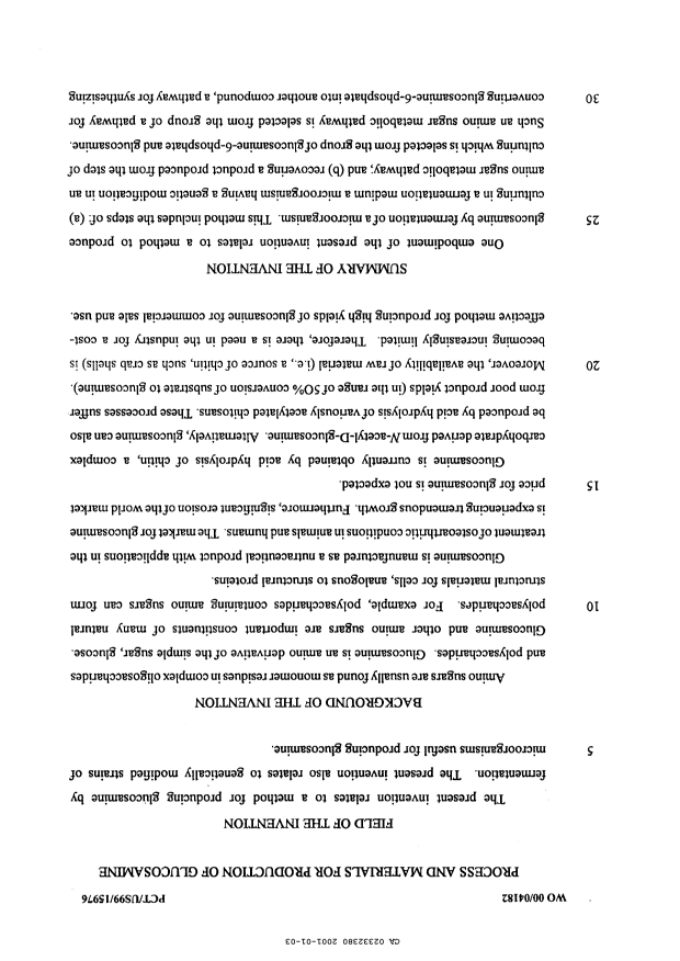 Canadian Patent Document 2332380. Description 20010103. Image 1 of 120