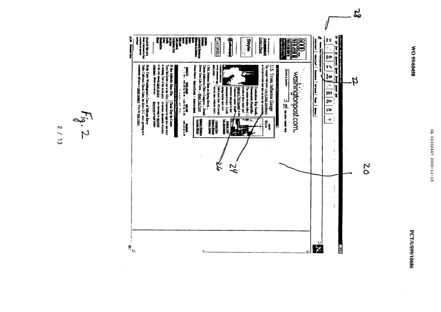 Document de brevet canadien 2332447. Dessins 19991215. Image 2 de 13