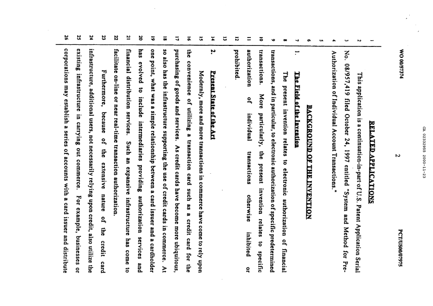 Canadian Patent Document 2332955. Description 20050224. Image 2 of 38