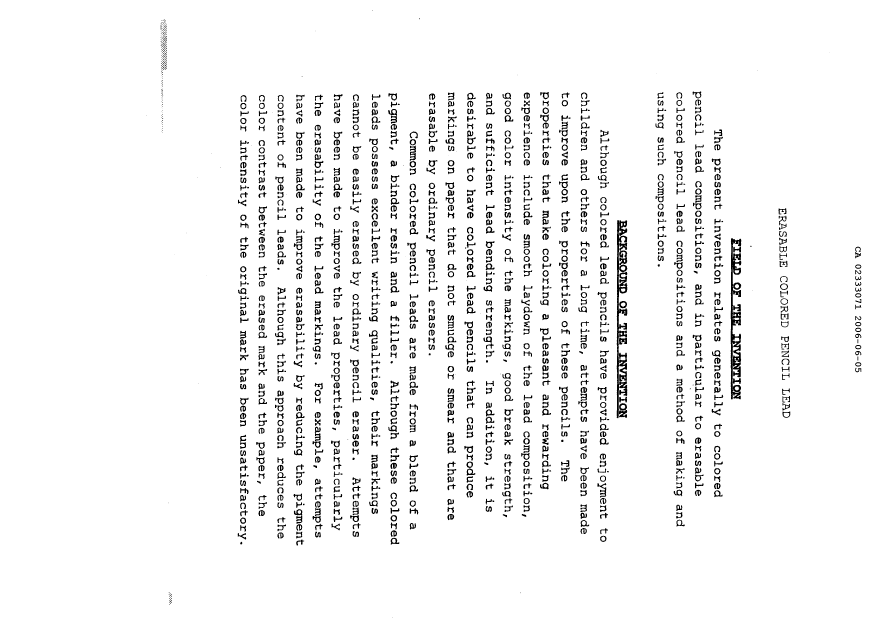 Document de brevet canadien 2333071. Description 20071116. Image 1 de 42