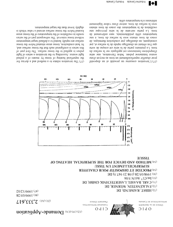 Document de brevet canadien 2333617. Page couverture 20001226. Image 1 de 1