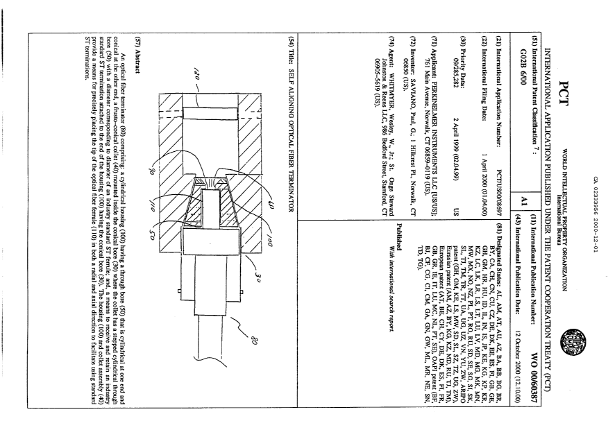 Canadian Patent Document 2333956. Abstract 20001201. Image 1 of 1