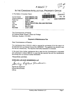 Document de brevet canadien 2334217. Correspondance 20080527. Image 1 de 2
