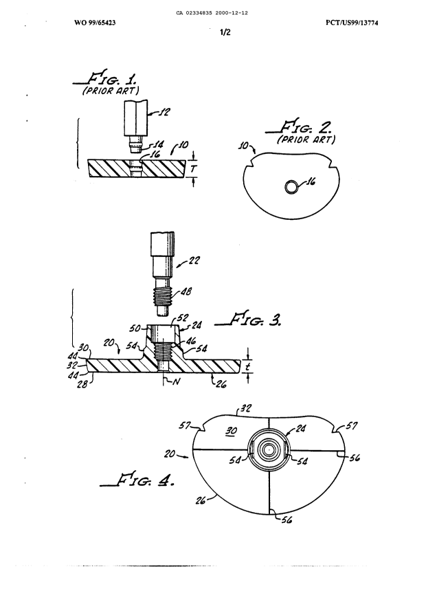 Canadian Patent Document 2334835. Drawings 20001212. Image 1 of 2