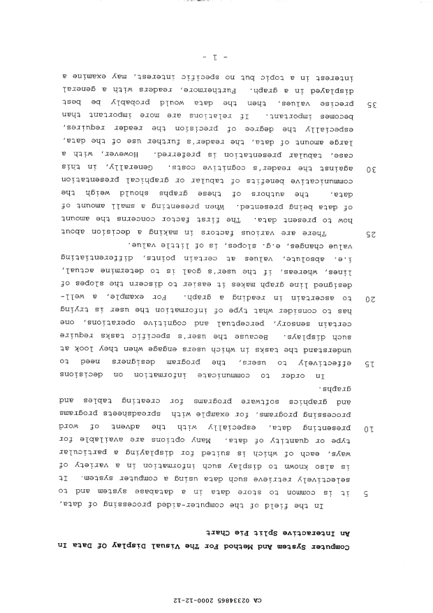 Document de brevet canadien 2334865. Description 20001212. Image 1 de 11