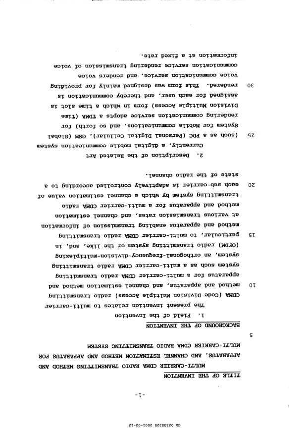 Canadian Patent Document 2335225. Description 20010212. Image 1 of 36