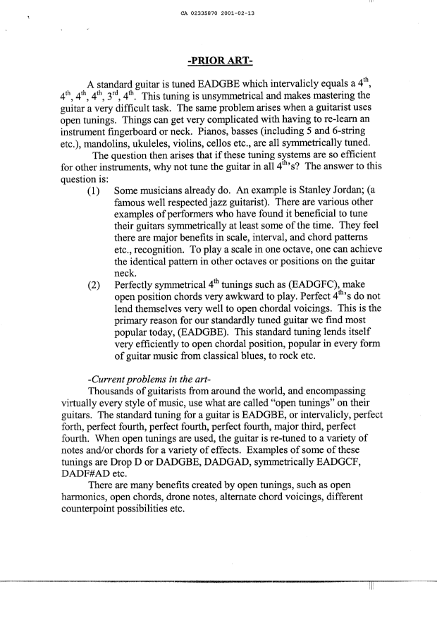 Document de brevet canadien 2335870. Poursuite-Amendment 20010213. Image 2 de 5