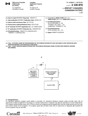 Document de brevet canadien 2336870. Page couverture 20161209. Image 1 de 1