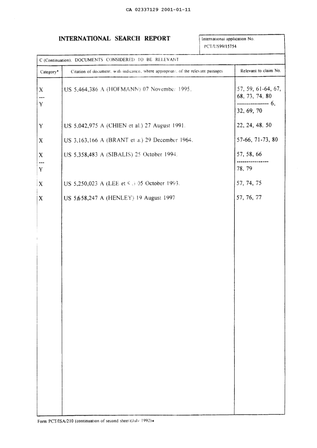 Document de brevet canadien 2337129. PCT 20010111. Image 4 de 4